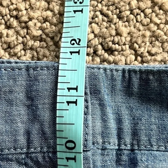 NWOT Lands End Chambray Shorts Denim color - Picture 8 of 13